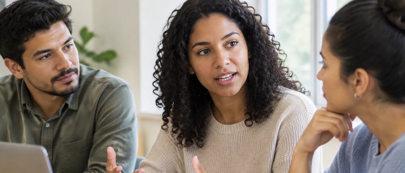 Mesa vista de cima, com o esquema de um raciocínio rabiscado à mão numa folha solta